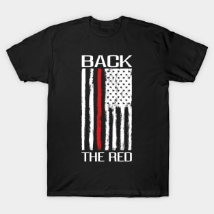 Thin Red Line - Fireman & Volunteer Firefighter T-Shirt